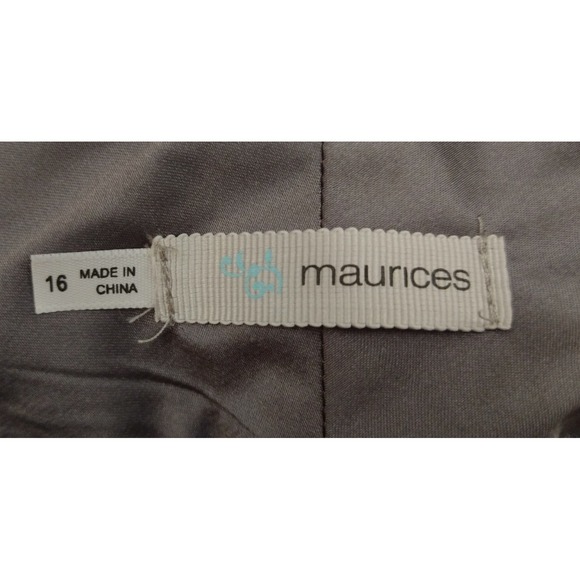 WOMENS MAURICES BRAND SLACKS, SIZE 16, CHARCOL‎ GRAY, FAUX POCHETS, STYLISH - Picture 5 of 12